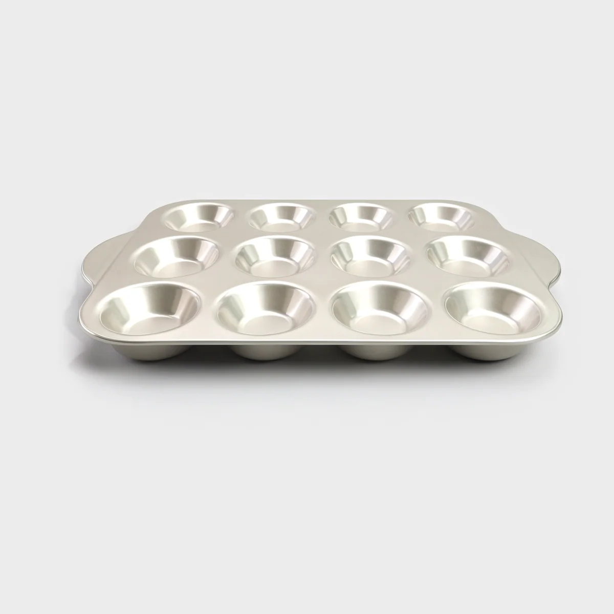 Forma para pão de queijo Alumínio natural — frente
