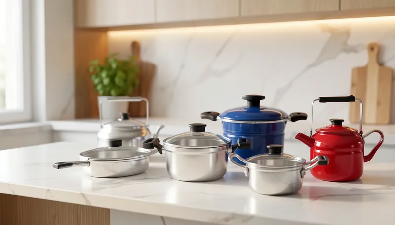 Panelas e chaleiras Alubril na cozinha